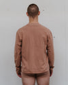 BASERANGE Crew neck long sleeve T-shirt France BAS-TOBL-CO-WI24-GARNET ORANGE